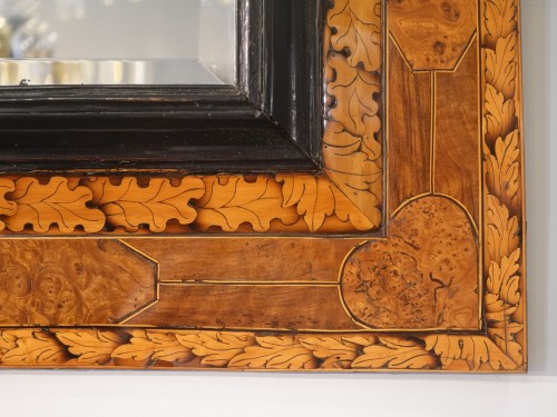 Marquetry mirror, Languedoc work of the 17th century - Louis XIII