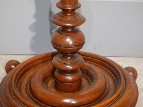 17th century - Large Louis XIII saddle in walnut, 17th century