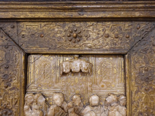<= 16th century - Alabaster plaque monogram R.T - Rombout Tissenaken (1540 – 1614) Mechelen