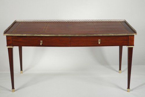 Large Mahogany Desk Stamped JACOB - Furniture Style Louis XVI