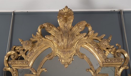 Mirrors, Trumeau  - Large Regency period mirror with glazing beads