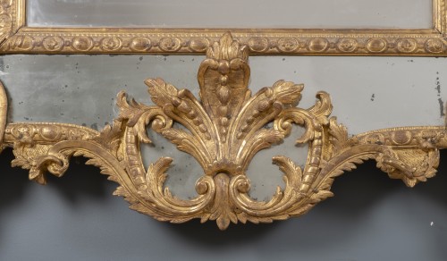 Antiquités - Large Regency period mirror with glazing beads