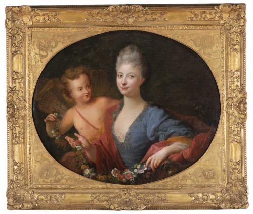 Portrait of Madame Papillon de la Ferté attributed to Henri Millot, pupil 