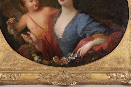 Portrait de Mme Papillon de la Ferté attribué à Henri Millot, élève de Largillière - Galerie Gilles Linossier