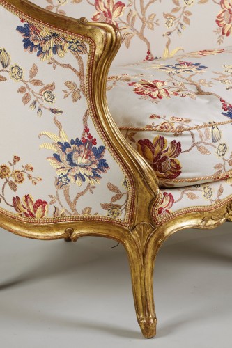 Pair of Louis XV sofas  Attributed To Louis Delanois - Louis XV