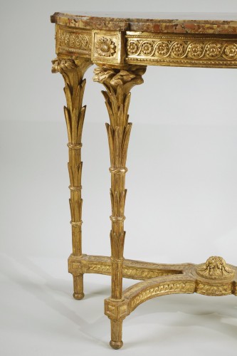 Console demi-lune d'époque Louis XVI - Louis XVI