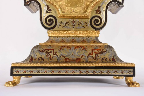 Antiquités - Clock doll&#039;s head Louis XIV Box Attr. to BOULLE and movement signed OURRY
