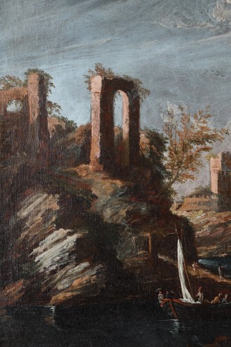 Paintings & Drawings  - Landscape attributed to Michele MARIESCHI (1696-1743)