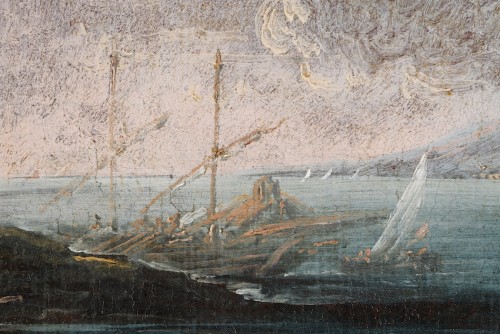 Antiquités - Paysage attribué à Michele MARIESCHI (1696-1743)