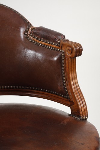 Large Swivel Office Armchair, Louis XVI Period - Louis XVI