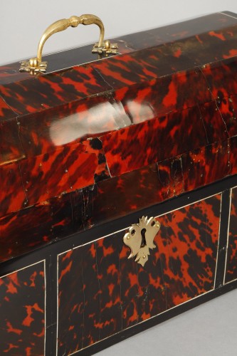 Louis XIV - Coffret flamand en écaille de tortue, fin XVIIe siècle