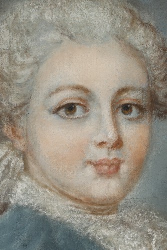 Tableaux et dessins Dessin, Aquarelle & Pastel - Pastel représentant un jeune homme signé François-Hubert Drouais (1727-1775)