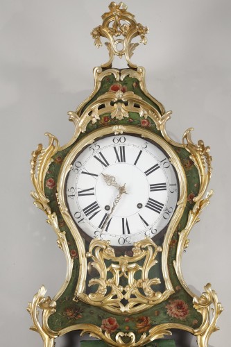 Horlogerie Cartel - Grand cartel Louis XV en vernis Martin