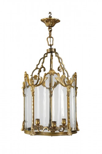 Lanterne en bronze doré fin du XIXe siècle