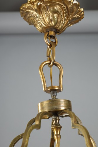 A late 19th century gilded bronze Lantern - Lighting Style Napoléon III