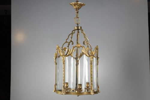 A late 19th century gilded bronze Lantern - 