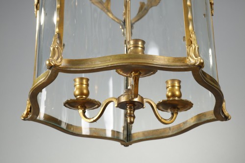 Antiquités - Lanterne en bronze doré fin du XIXe siècle