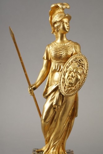 Decorative Objects  - Pair of Minerva and Venus in gilt bronze