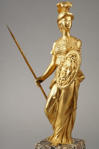  - Pair of Minerva and Venus in gilt bronze