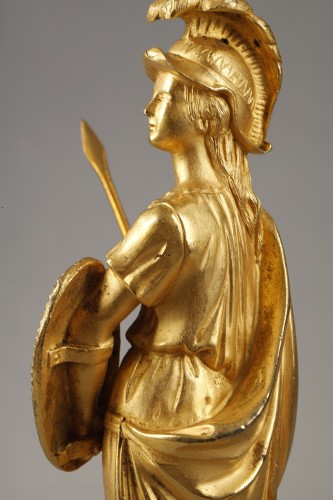 Antiquités - Pair of Minerva and Venus in gilt bronze