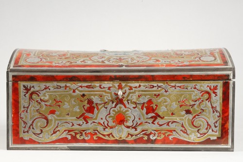 Louis XIV - Box in Boulle marquetry of red tortoiseshell