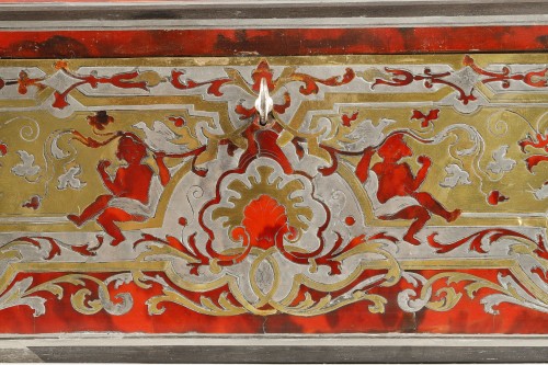 Antiquités - Box in Boulle marquetry of red tortoiseshell