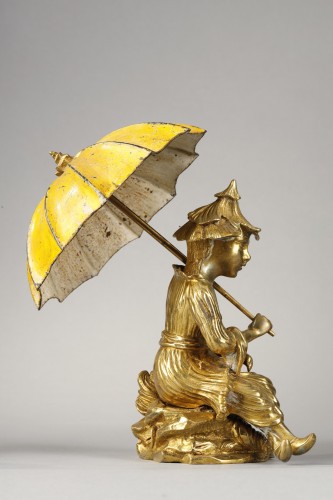 Antiquités - Paire de statuettes personnages chinois