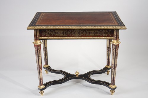 Louis XIV - Small Louis XIV Period Table In Boulle Marquetry