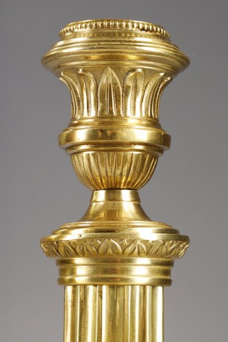 Antiquités - Pair of torches Louis XVI period