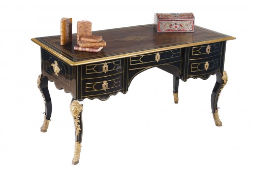 Regency period desk in ebony