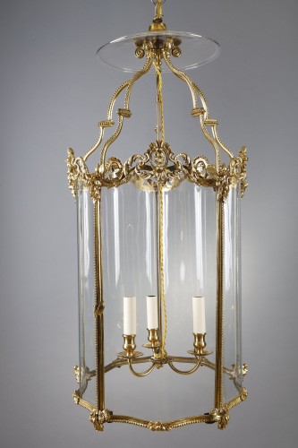 Lighting  - Louis XV style lantern, French work from the beginning of the 19th century