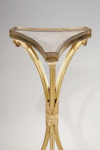 Grande paire de sellettes italiennes - Objet de décoration Style Louis XVI