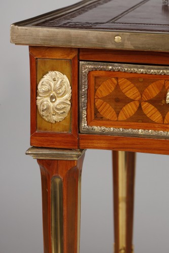 18th century - Louis XVI flat desk stamped Bayer