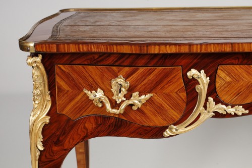 Flat Desk Stamped Delorme - Furniture Style Louis XV