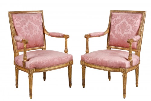 Pair of convertible armchairs attributed to Georges Jacob