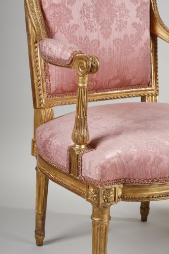 Paire de fauteuils cabriolets attribués à Georges Jacob - Galerie Gilles Linossier