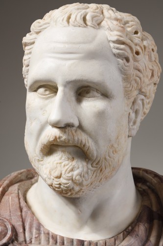 Presumed bust of Demosthenes, ancient head from the 2nd-3rd century AD - Sculpture Style 