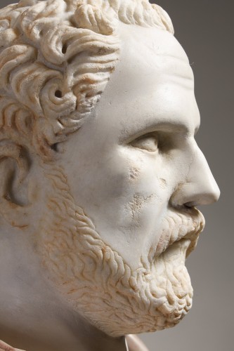 BC to 10th century - Presumed bust of Demosthenes, ancient head from the 2nd-3rd century AD