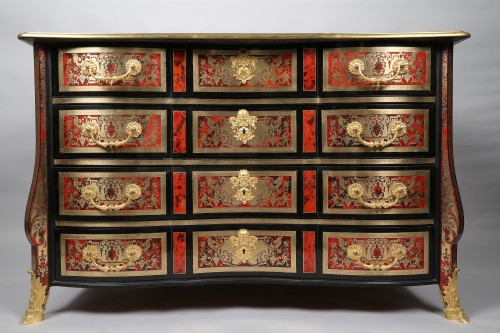 Paire de commodes en marqueterie Boulle - Mobilier Style Louis XIV