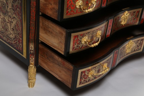 Antiquités - Pair of chests of drawers in Boulle marquetry