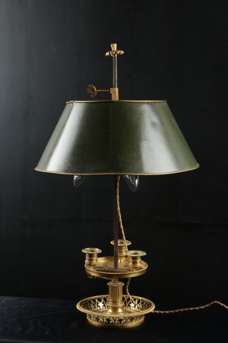 Antiquités - Louis XVI bouillotte lamp