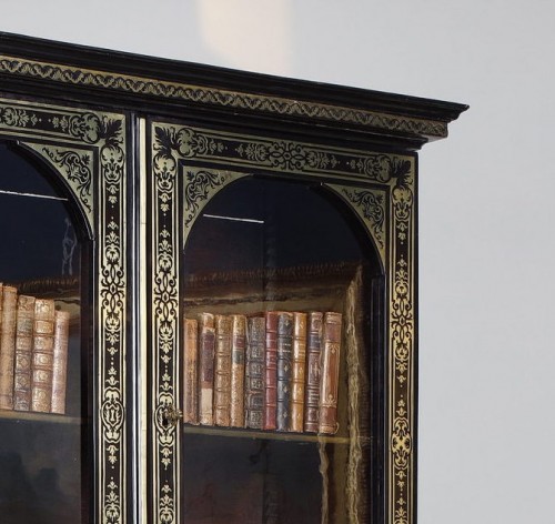 Mobilier Bibliothéque, vitrine - Bibliothèque en marqueterie « Boulle », attribuée à André Charles Boulle