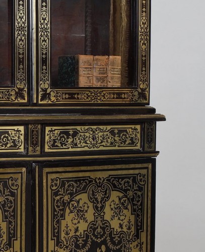 Bibliothèque en marqueterie « Boulle », attribuée à André Charles Boulle - Galerie Gilles Linossier