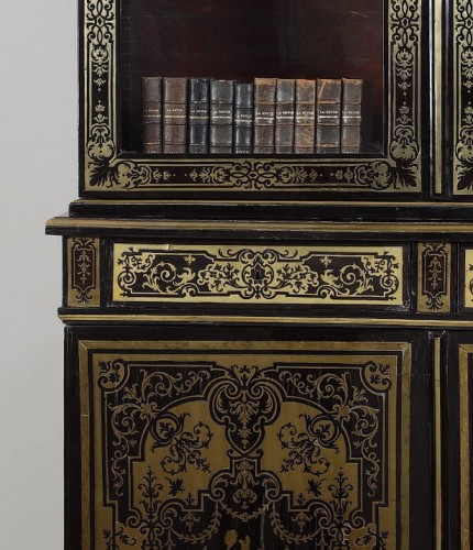 Bibliothèque en marqueterie « Boulle », attribuée à André Charles Boulle - Louis XIV