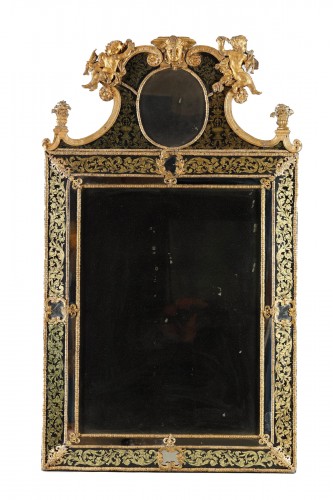 Miroir Suédois du XVIIIe siècle attribué à Burchardt Precht