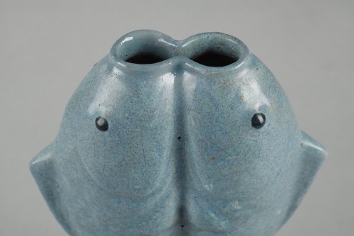 Asian Works of Art  - Blue glazed earthenware vase, 18th century China