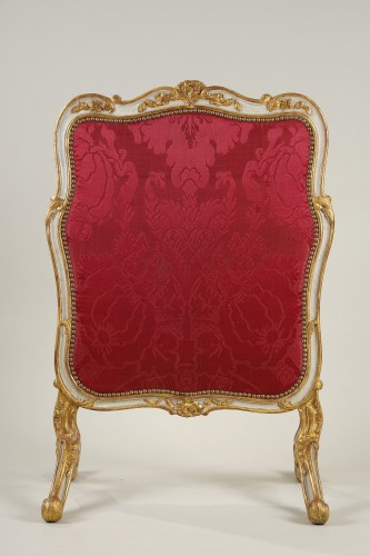 Ecran de cheminée estampillé Reuse - Mobilier Style Louis XV