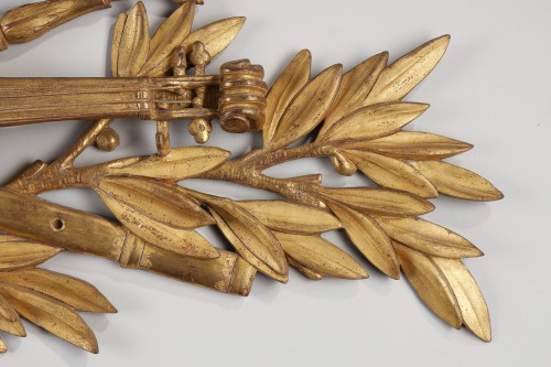 Attributes Of Music In Golden Wood From The 18th Century - 