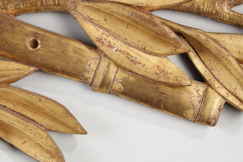 Antiquités - Attributes Of Music In Golden Wood From The 18th Century