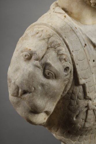 bust of Emperor Hadrian Head from the 2nd century AD, bust XVIth-XVIIth century - 
